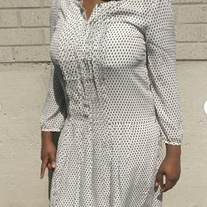 CLUB MONACO PURE SILK LINED DIAMOND DRESS